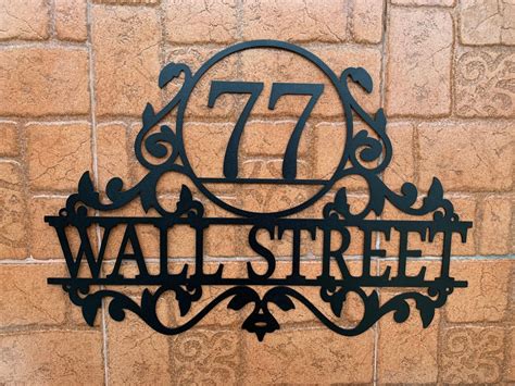 house sign letters metal|house plaques for outside.